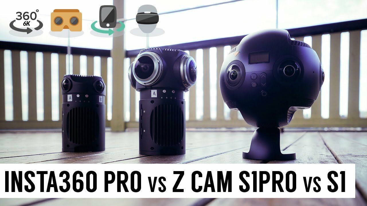 Сравнение Insta360 Pro, Z Cam S1 и Z Cam S1 Pro