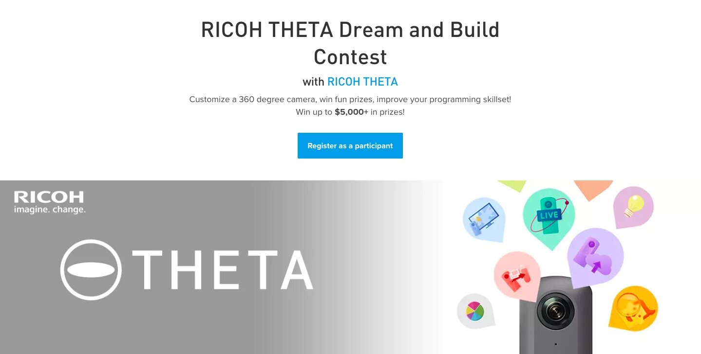 Конкурс RICOH THETA Dream and Build уже стартовал